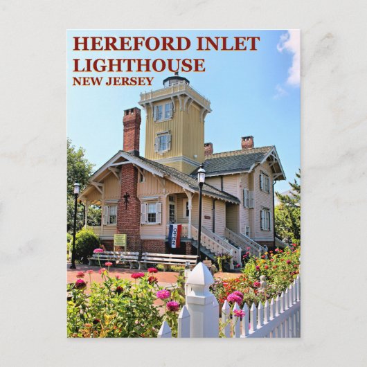 Hereford Inlet Lighthouse, New Jersey Briefkaart (Voorkant)