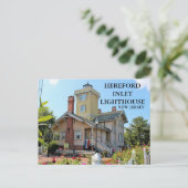 Hereford Inlet Lighthouse, New Jersey Briefkaart (Staand voorkant)