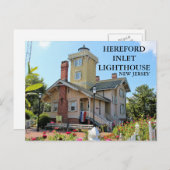 Hereford Inlet Lighthouse, New Jersey Briefkaart (Voorkant / Achterkant)