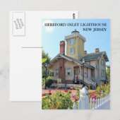 Hereford Inlet Lighthouse, New Jersey Briefkaart (Voorkant / Achterkant)