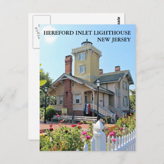 Hereford Inlet Lighthouse, New Jersey Briefkaart (Voorkant / Achterkant)