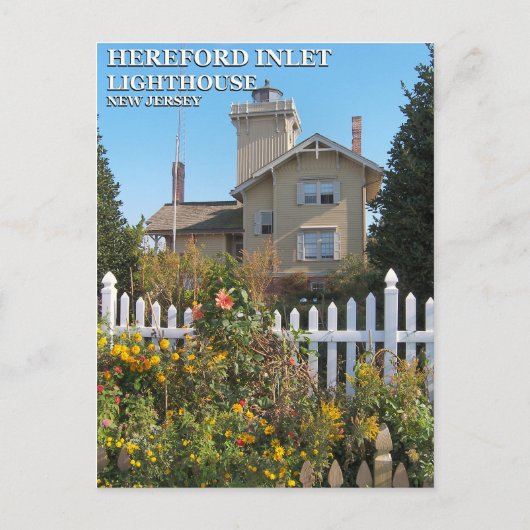 Hereford Inlet Lighthouse, New Jersey Briefkaart (Voorkant)