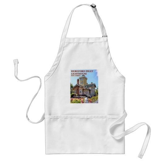 Hereford Inlet Lighthouse New Jersey Cooking Apron Standaard Schort (Voorkant)