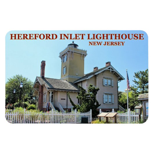 Hereford Inlet Lighthouse, New Jersey Flexi Magnet Magneet (Horizontaal)