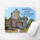 Hereford Inlet Lighthouse, New Jersey Mousepad Muismat (Met muis)