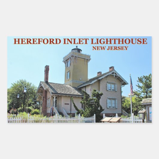 Hereford Inlet Lighthouse, New Jersey Stickers (Voorkant)