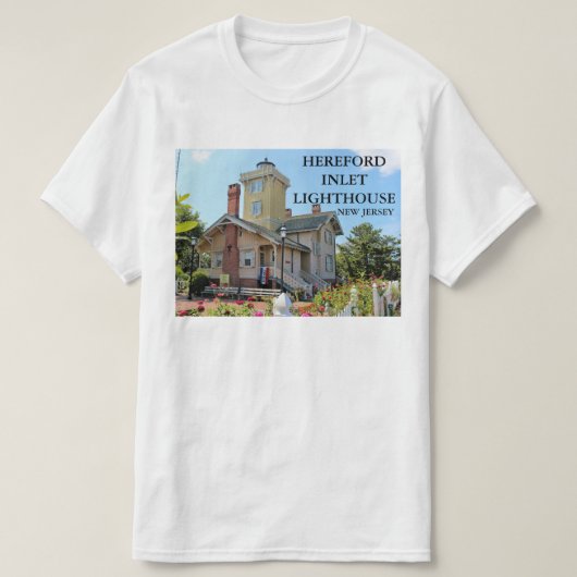 Hereford Inlet Lighthouse, New Jersey T-Shirt (Design voorkant)