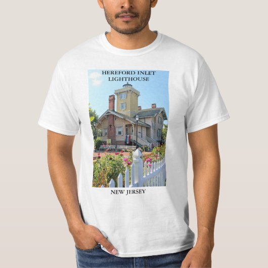 Hereford Inlet Lighthouse, New Jersey T-shirt (Voorkant)