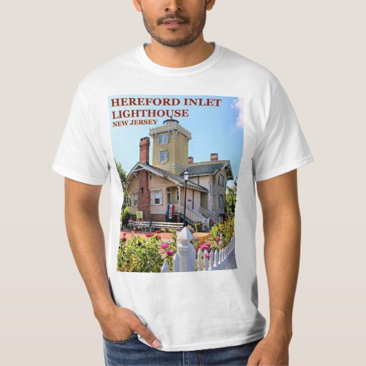 Hereford Inlet Lighthouse, New Jersey T-Shirt (Voorkant)