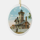 Hereford Inlet vuurtoren Keramisch Ornament (Rechts)