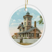 Hereford Inlet vuurtoren Keramisch Ornament (Links)