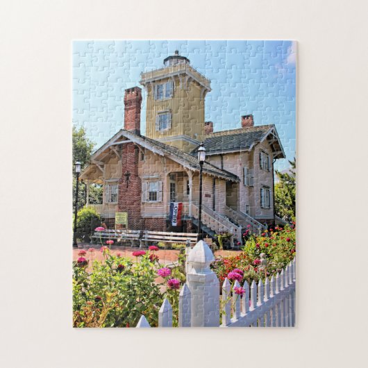 Hereford Inlet vuurtoren New Jersey puzzel (Verticaal)