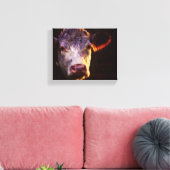 Hereford Koe Canvas Kunst (Insitu (Woonkamer))