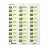 Hereford Koe en Kalf  Etiket (Full Sheet)