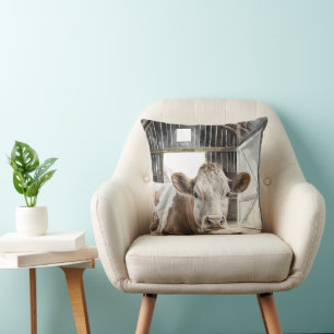 Hereford Koe in Barn Kussen