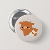 Hereford-koe Ronde Button 5,7 Cm (Voorkant /achterkant)