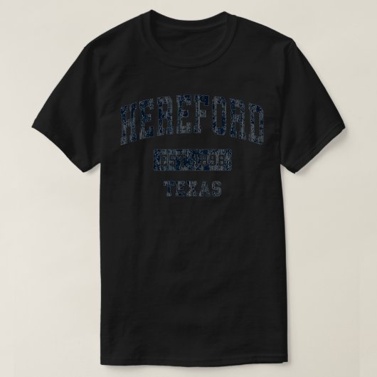 Hereford Teas TX sportontwerper T-shirt (Design voorkant)