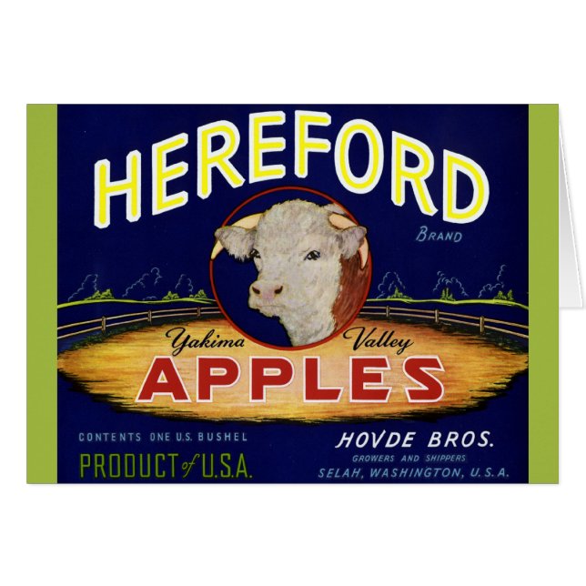 Hereford Washington Apples (Voorkant Horizontaal)