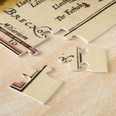 Herefordshire County England Oude antiquarische ka Legpuzzel (Zijkant)