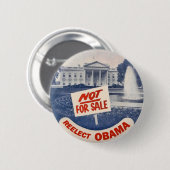 Herelecteer Obama Ronde Button 5,7 Cm (Voorkant /achterkant)