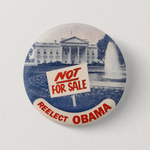 Herelecteer Obama Ronde Button 5,7 Cm