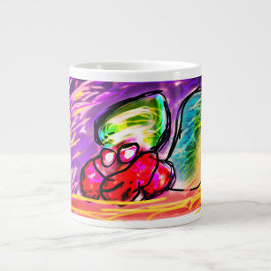 Heremietkreeft edelsteen grote koffiekop