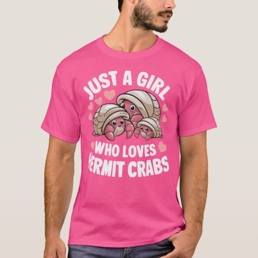 Heremietkreeft is gewoon een meisje dat van heremi t-shirt (Voorkant)