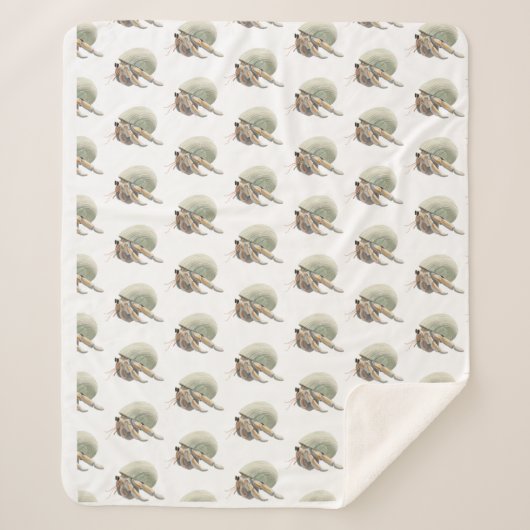 Heremietkreeftendeken Medium Sherpa Deken (Voorkant)