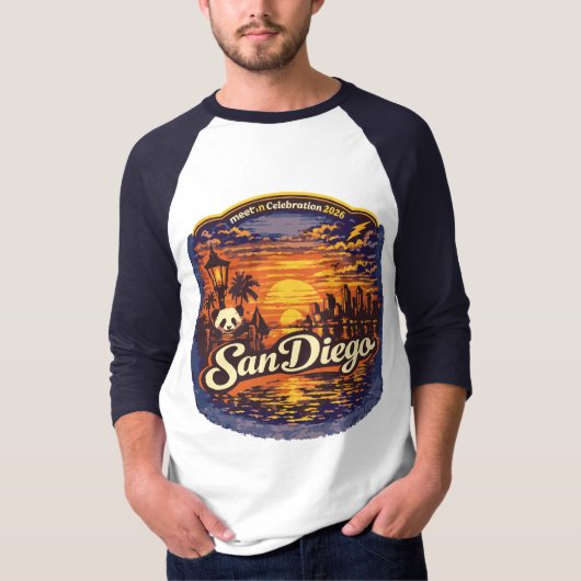 Heren 3/4 mouw shirt (Voorkant)