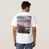 Heren 57 CHEVY BEL AIR AUTO T-shirt (Achterkant volledig)