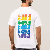 Heren 6453 Block multicolor T-shirt (Achterkant)