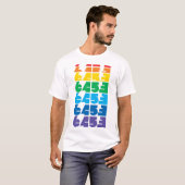 Heren 6453 Block multicolor T-shirt (Voorkant volledig)