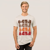 Heren 6453 Blok Grafisch T-shirt (Voorkant volledig)