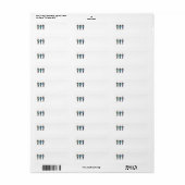 Heren alleen retourneren adreslabels etiket (Full Sheet)