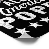Heren Amerikaanse Klaproos Shirt 4 juli Matching Poster (Hoek)