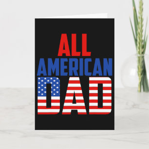 Heren Amerikaanse Vlag All American Vader 4 juli Kaart