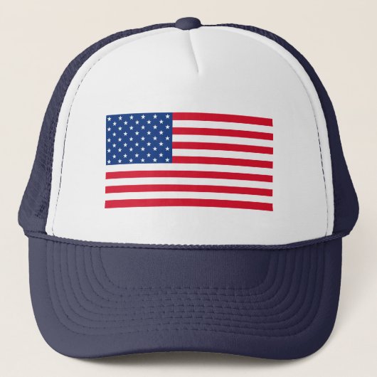 Heren Amerikaanse Vlag Hoed Cadeau Trucker Pet (Voorkant)