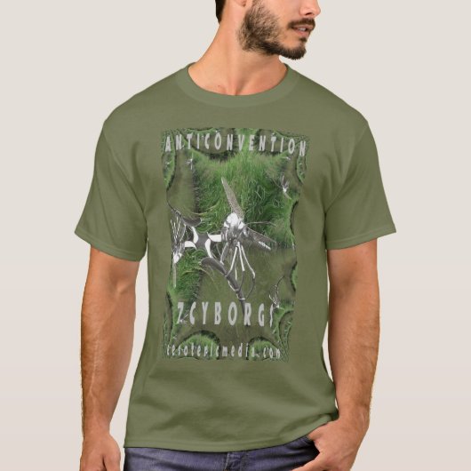 Heren "Anticonventie" gekleurd T-shirt (Voorkant)