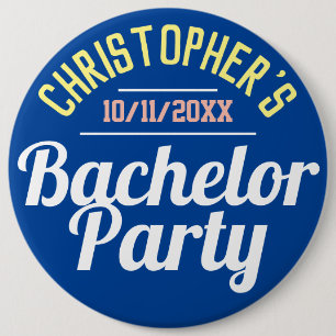 Heren Bachelorfeest Knop Ronde Button 6,0 Cm