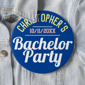 Heren Bachelorfeest Knop Ronde Button 6,0 Cm (In situ)