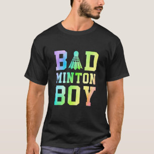 Heren Badminton Jongen Grafisch Shuttlecock Badmin T-shirt