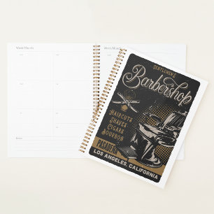 Heren Barbershop Retro Kapsels Scheren Planner
