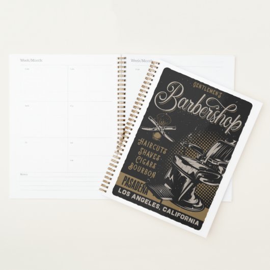Heren Barbershop Retro Kapsels Scheren Planner (Display)