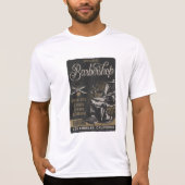 Heren Barbershop Retro Kapsels Scheren T-shirt (Voorkant)