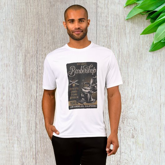 Heren Barbershop Retro Kapsels Scheren T-shirt