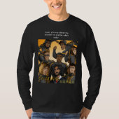 Heren basic donker T-shirt (Voorkant)