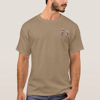 Heren basic donker T-shirt