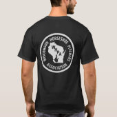 Heren basic donker T-shirt (Achterkant)