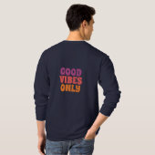 “Heren Basic Donkere Lange Mouwen T-Shirt – Comfor (Achterkant volledig)