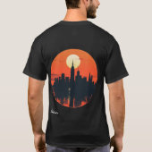 Heren Basic Donkere T-Shirt (Achterkant)